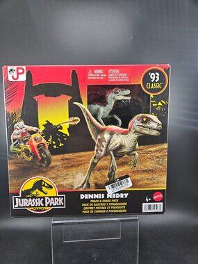 Jurassic Park Dennis Nedry Track & Chase Pack Action Figure New 4+ Years